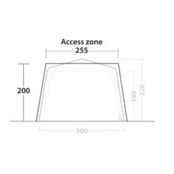 Outwell Fastlane 300 Shelter (2025) 10 Outwell Fastlane 300 Shelter (2025) -Outdoor World Direct Shop 111417 fastlane 300 vehicle connector drawing other5