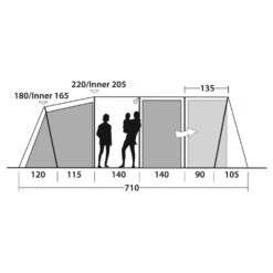 Outwell Phoenix 6+2 Tent (2025) -Outdoor World Direct Shop 111462 phoenix 6 2 drawing other5