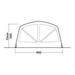 Outwell Alabama 6 Air TC Tent (2025) -Outdoor World Direct Shop 111494 alabama 6 air tc drawing other4