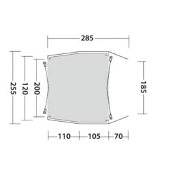 Outwell Dunecrest L Awning (2025) -Outdoor World Direct Shop 111498 dunecrest l drawing floorplan3