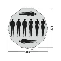 Easy Camp Moonlight Tipi Tent -Outdoor World Direct Shop 120381 moonlight tipi drawing floorplan3