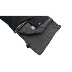 Outwell Celebration Lux Sleeping Bag (Black) -Outdoor World Direct Shop 230360 celebration lux black left side zipper feature photo12