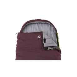 Outwell Campion Lux Sleeping Bag (Aubergine) -Outdoor World Direct Shop 230397 campion lux aubergine left side zipper feature photo7