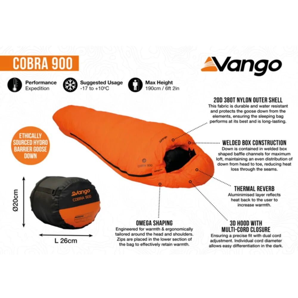 Vango Cobra 900 Sleeping Bag 6 Vango Cobra 900 Sleeping Bag - Image 6
