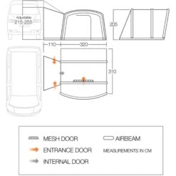 Vango Airbeam Vango Cove III Air Mid Awning (2024) 15 Vango Airbeam Vango Cove III Air Mid Awning (2024) -Outdoor World Direct Shop cove ii air mid floorplanlr