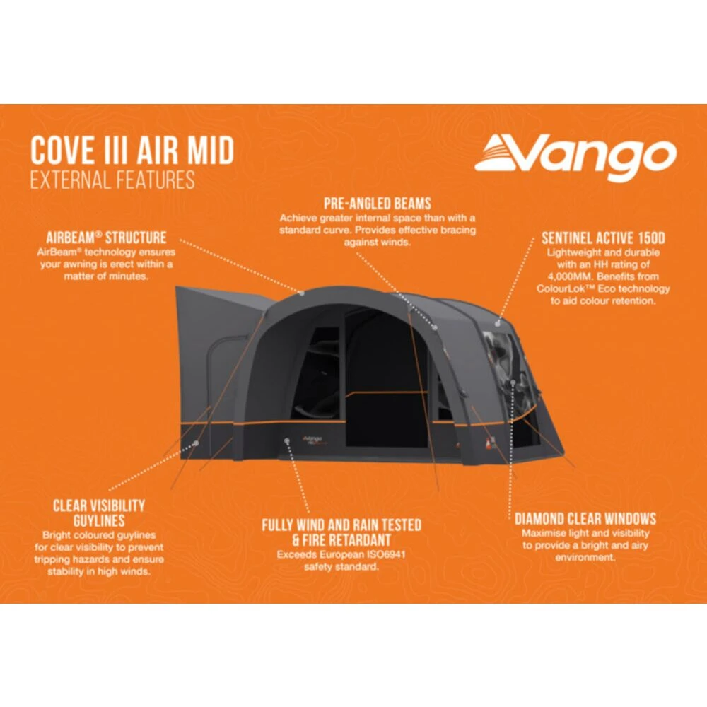 Vango Airbeam Vango Cove III Air Mid Awning (2024) 9 Vango Airbeam Vango Cove III Air Mid Awning (2024) - Image 9