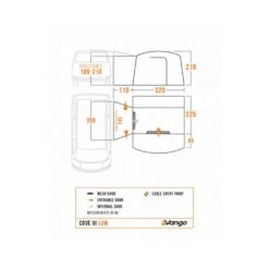 Vango Cove III Low Poled Awning (2025) -Outdoor World Direct Shop cove iii low floorplan low res small
