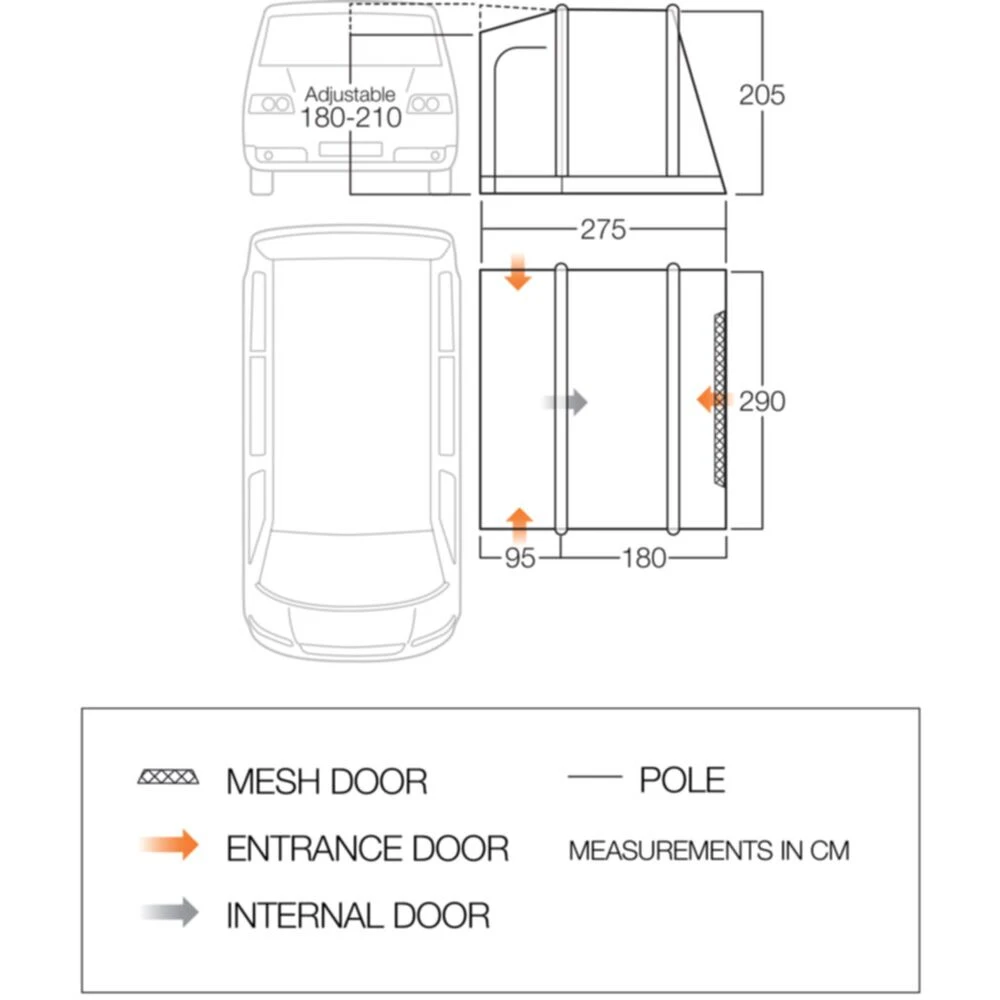 Vango Airbeam Vango Faros III Air Low Awning 7 Vango Airbeam Vango Faros III Air Low Awning - Image 7