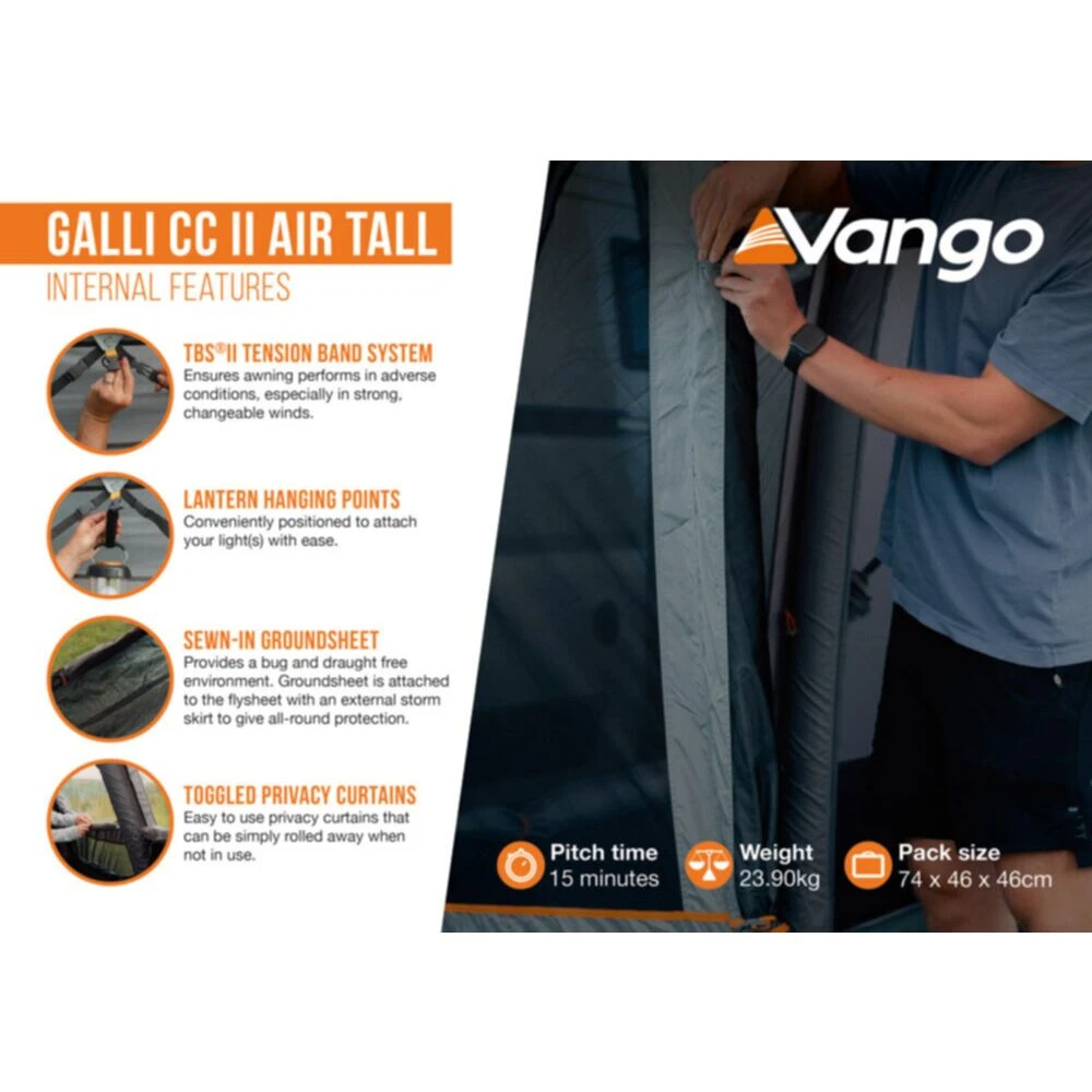 Vango Galli CC II Air Tall Awning 15 Vango Galli CC II Air Tall Awning - Image 15