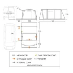 Vango Airbeam Vango Galli Pro Air Mid Awning -Outdoor World Direct Shop galli pro air mid floorplan low