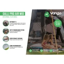 Vango Airbeam Vango Galli Pro Air Mid Awning -Outdoor World Direct Shop galli pro air mid2