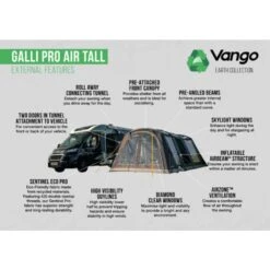 Vango Airbeam Vango Galli Pro Air Tall Awning -Outdoor World Direct Shop galli pro air tall 1