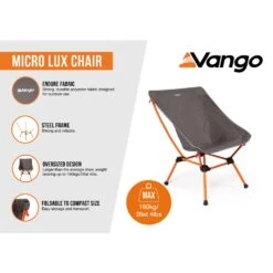 Vango Micro Lux Chair (India Ink) -Outdoor World Direct Shop micro lux chair excalibur infographic lowres