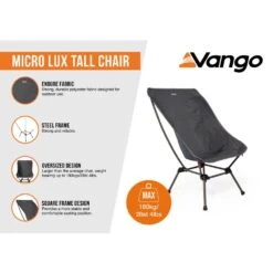 Vango Micro Lux Tall Chair (India Ink) 10 Vango Micro Lux Tall Chair (India Ink) -Outdoor World Direct Shop micro lux tall chair india ink infographic lowres