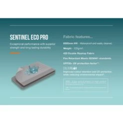 Vango Airbeam Vango Galli Pro Air Mid Awning -Outdoor World Direct Shop sentinel eco pro fabric infographic low res 2 1