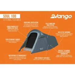 Vango Soul 100 Tent (2025) -Outdoor World Direct Shop soul 100 infographic external lowres