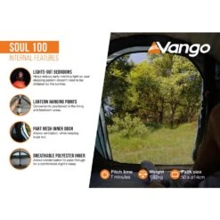 Vango Soul 100 Tent (2025) -Outdoor World Direct Shop soul 100 infographic internal lowres
