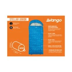 Vango Stellar Junior Sleeping Bag -Outdoor World Direct Shop stellar junior atlantic infographic lowres small