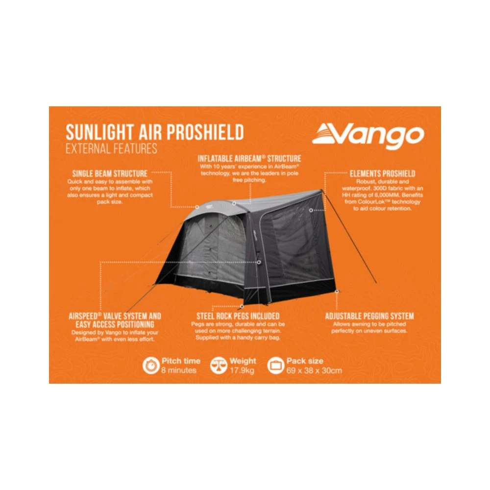Vango Airbeam Vango Sunlight Air 380 Proshield Awning (2025) 7 Vango Airbeam Vango Sunlight Air 380 Proshield Awning (2025) - Image 7