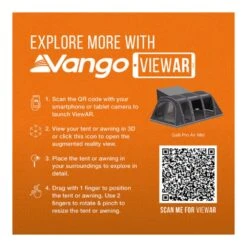 Vango Airbeam Vango Galli Pro Air Mid Awning -Outdoor World Direct Shop vango viewar galli pro air mid